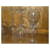 Lot of (5) 9 1/4" Wine Glasses