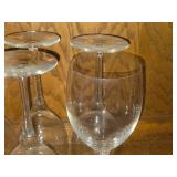 Lot of (5) 9 1/4" Wine Glasses