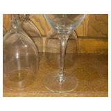 Lot of (5) 9 1/4" Wine Glasses