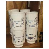 Lot of (8) Porcelain Collectible Mugs - Printed Froseth (x3), Egeland 1988 (x4), Jergensen 1988 (x1)