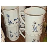 Lot of (8) Porcelain Collectible Mugs - Printed Froseth (x3), Egeland 1988 (x4), Jergensen 1988 (x1)