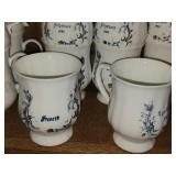 Lot of (8) Porcelain Collectible Mugs - Printed Froseth (x2), Egeland 1988 (x2), Jergensen 1988 (x4)