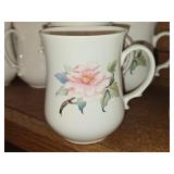 Lot of (6) Bone China Coffee Mugs by Hitkari
