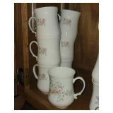 Lot of (7) Bone China Coffee Mugs by Hitkari