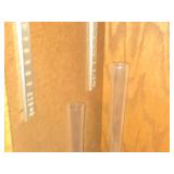 8" and 10" Scandinavian Art Glass Bud Vase