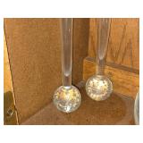 8" and 10" Scandinavian Art Glass Bud Vase