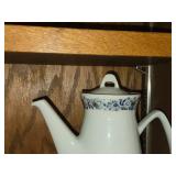Vintage Porcelain Coffee Pot and Creamer by Porsgrund (Norway)
