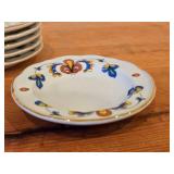 Lot of (6) 5" Porcelain Butter Plates / Coaster by Porsgrund (Norway) / Farmer