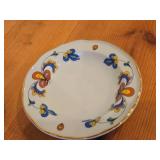 Lot of (6) 5" Porcelain Butter Plates / Coaster by Porsgrund (Norway) / Farmer