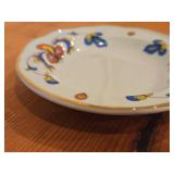 Lot of (6) 5" Porcelain Butter Plates / Coaster by Porsgrund (Norway) / Farmer