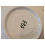 Lot of (6) 5" Porcelain Butter Plates / Coaster by Porsgrund (Norway) / Farmer