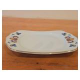 Porcelain Salt Shaker, Butter Tray, Small Bowl by Porsgrund (Norway) / Farmer