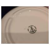 Porcelain Salt Shaker, Butter Tray, Small Bowl by Porsgrund (Norway) / Farmer