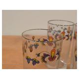 Lot of (5) Clear Glass Drinking Glasses by Porsgrund (Norway) / Farmer