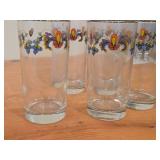 Lot of (5) Clear Glass Drinking Glasses by Porsgrund (Norway) / Farmer