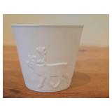 Porcelain Tea Light Candleholder by Porsgrund (Norway)