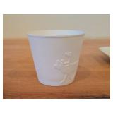 Porcelain Tea Light Candleholder by Porsgrund (Norway)