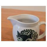 Vintage Kissa Cat theme Creamer Pitcher by Kaj Franck for Arabia (Finland) / Mid-Century Modern style