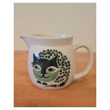 Vintage Kissa Cat theme Creamer Pitcher by Kaj Franck for Arabia (Finland) / Mid-Century Modern style