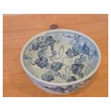 Donburi Series Porcelain Japanese Bowl by Castle Enterprises (hand-painted blue and white)