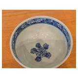 Mino Ware Donburi Series Porcelain Japanese Bowl (hand-painted blue and white)