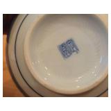 Mino Ware Donburi Series Porcelain Japanese Bowl (hand-painted blue and white)