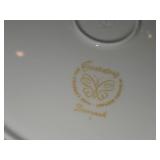 Lot of (4) 10 1/2" Dinner Plates - Damask by Easterling