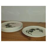 Lot of (6) 9-1/2" Dinner Plates - Poppy Trail California Ivy by Metlox