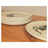 Lot of (6) 9-1/2" Dinner Plates - Poppy Trail California Ivy by Metlox