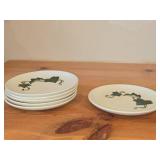 Lot of (6) 6 1/2" Salad Plates - Poppy Trail California Ivy by Metlox