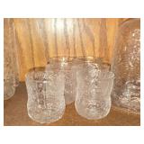 Vintage Flask - Fauna by Olivia Toikka for Nuutajarvi (Littala) with (6) Shot Glasses