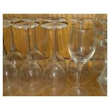 Lot of (6) 8 1/4" Wine Glasses