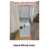 $1299 GE 24" Electric Laundry Center - White