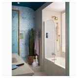 $1041 Underscore 60 in Left Drain Bathtub White