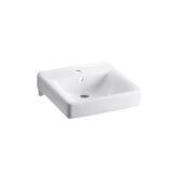 Soho Wall-Mount Ceramic Sink with Overflow