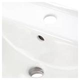 Soho Wall-Mount Ceramic Sink with Overflow