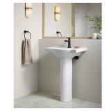 Veer 24 in Vitreous China Pedestal Sink