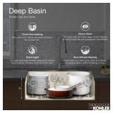 $1035 Executive Chef Cast Iron Sink 33" White