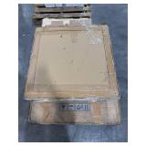 28 in. Round Vanity Mirror Matte Black