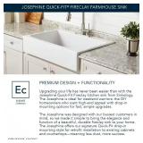 Josephine Farmhouse Sink, 34", White