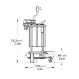 280-Series 1/2 HP Submersible Sump Pump