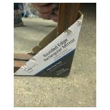 SSS. 17"x53" Rounded Edge Rectangular Mirror-Walnut Finish