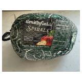 CC. 11.0lbs Smithfield Spirals Smoked Ham-Applewood Smoked Packet w/ Sweet Apple Spice Glaze Packet