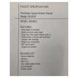 VIGO  Pull-Down Spray Kitchen Faucet - Black Finish (Includes Milwaukee Packout Case)