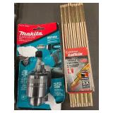 Makita 3/8 in Keyless Chuck Adapter for All Impact Drivers & Drill Bits & Accessories