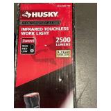 Husky Infrared Touchless Work Light 2500 Lumens & ProLink 12-Inch Light Fixture (Lot of 2)