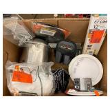 Box of Various light and hooks etc
