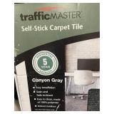 TrafficMASTER Canyon Gray Self-Stick Carpet Tile 18x18 - 10 Tiles Per Box