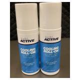Küribl Active Cooling Roll-On 2-Pack - Camphor & Menthol, All Natural Pain Relief