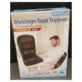 HealthTouch Massage Seat Topper - Soothing Heat & Vibration